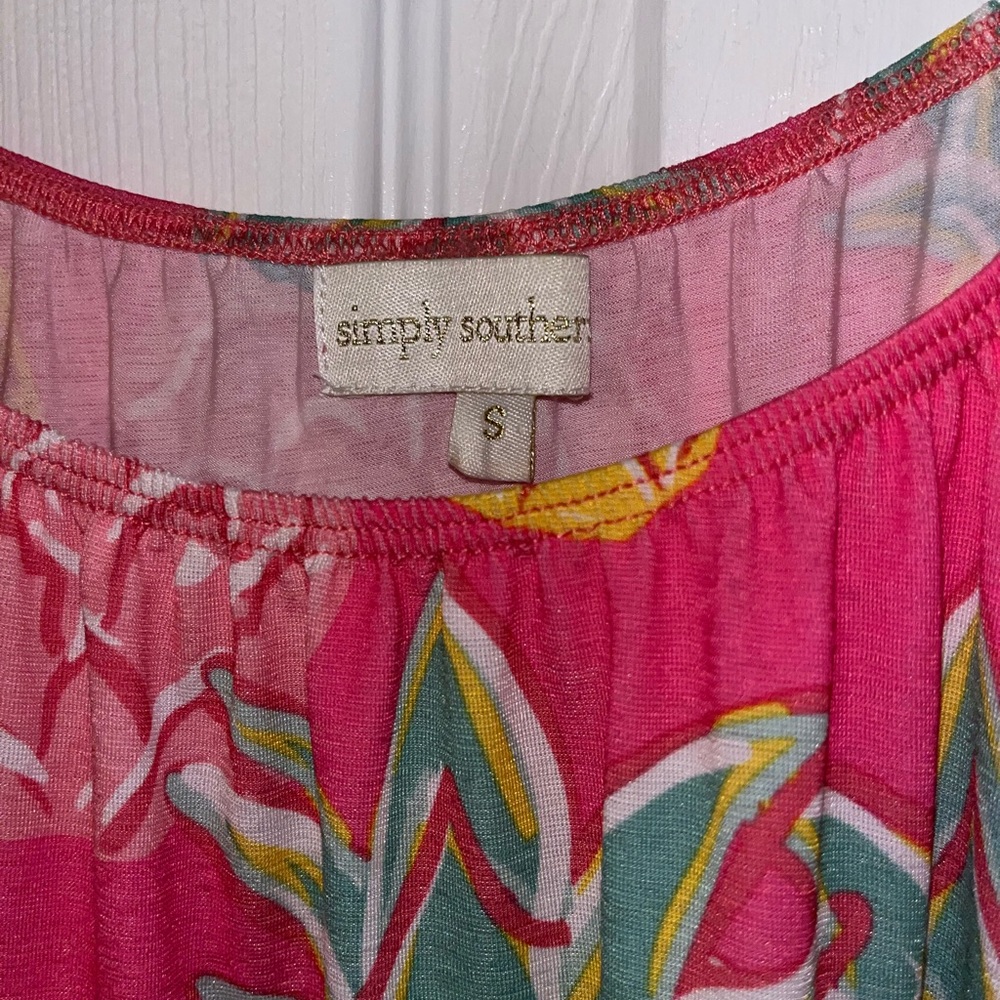 Simply Southern Pineapple Dress, Size Small - Picture 3 of 6